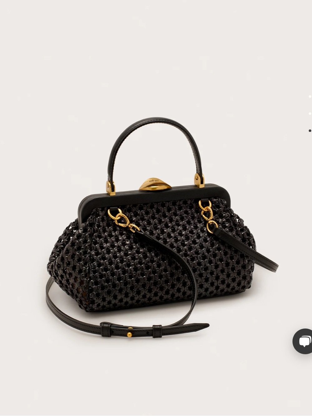 cult gaia small Zuma crossbody bag black